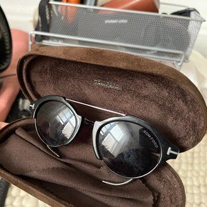 Tom Ford Black Mirrored Sunglasses